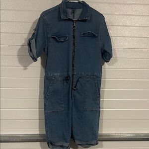 American Bazi Blue Denim Jumpsuit